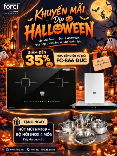 HALLOWEEN NÀY, FORCI CHIÊU ĐÃI – MUA SẮM THẢ GA, ƯU ĐÃI BÙNG NỔ!
